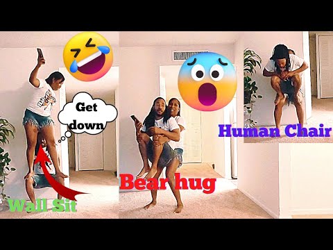 Lift & Carry Bear Hug|Human ChaiWall Sitting - YouTube