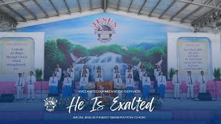 Video thumbnail of "He Is Exalted | JMCIM Marilao Bulacan JESUS Finest Gen Choir | July 26, 2023"