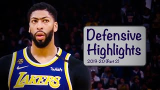 Anthony Davis Defensive Highlights | 2019-20 (Part 2)