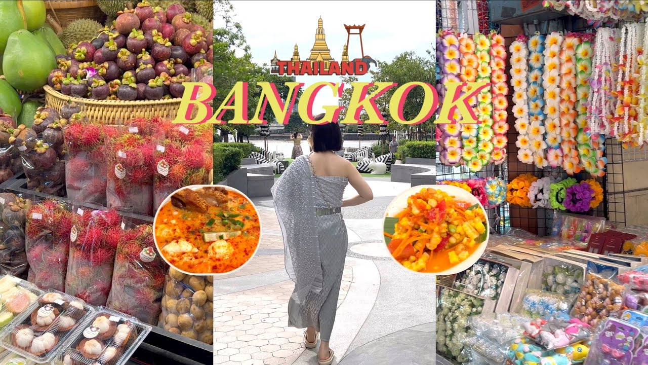 방콕 7일 여행 ep.1 🇹🇭 예약 없이 강가뷰 맛집 가기, 전통복 체험, 미슐랭 맛집 투어 (현실은 더워 죽음..)