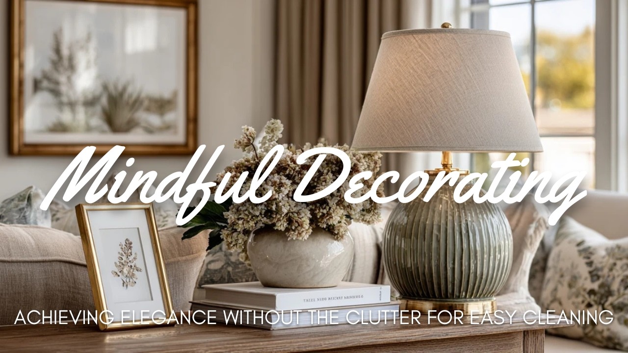 🌸 Осознанное оформление интерьера: элегантность без лишнего беспорядка и легкая уборка