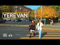 Walking Tour in Yerevan, Armenia, Autumn is coming, October 31, 2023, 4K 60fps