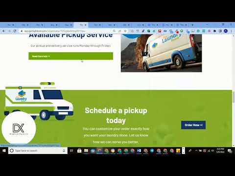 Laundry Service Website sample designed by Digitalxperts