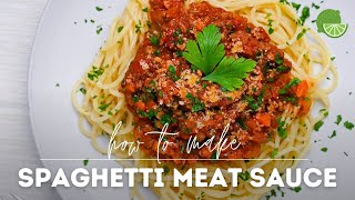 Japanese Spaghetti Meat Sauce Recipe
