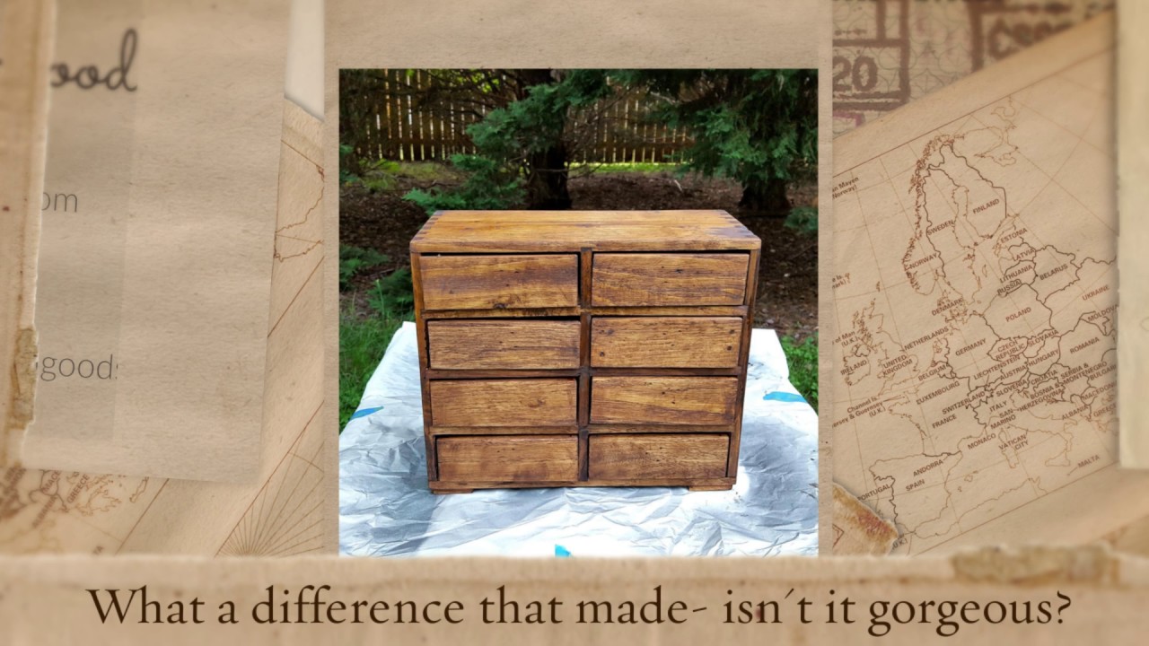 DIY Library Card Catalog from a Painted Chest of Drawers by Sadie