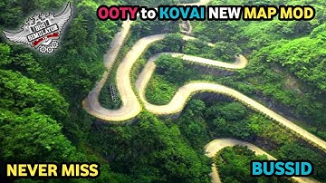 OOTY TO KOVAI NEW MAP MOD || Bussid V.3.7.1 || Bus Simulator Indonesia