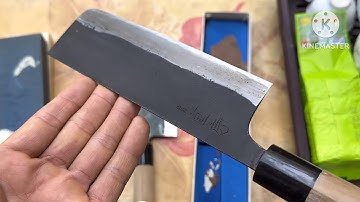 Da0 rèn thủ công nhật bản đẹp & hiếm  - sx hơn 30 năm vẫn sáng mới !  #Shigefusa  #thépgiấyxanh1