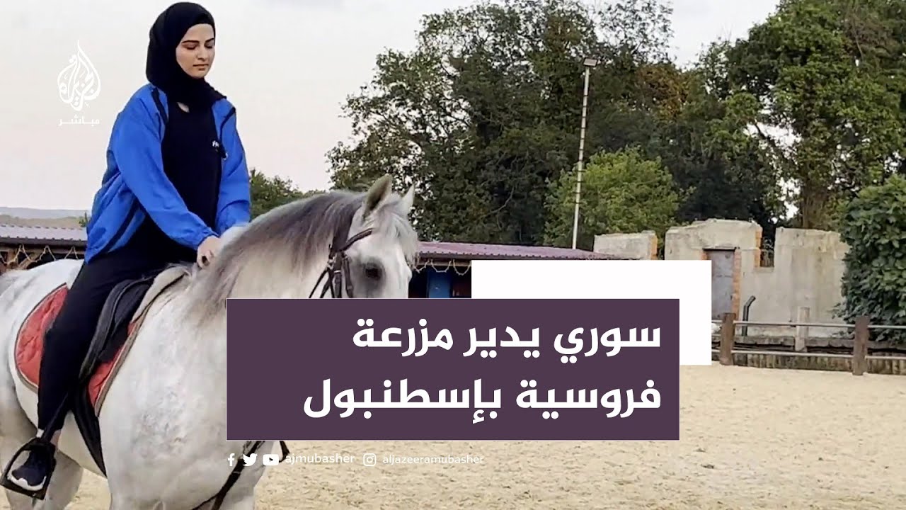 مدرب خيل سوري يعلم فنون الفروسية في إسطنبول