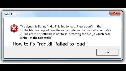 How to fix the Crysis 3 error "rdd.dll" failed to load!