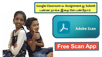 Free Scan App | How to Use Adobe Scan in Tamil | Google Classroom | Convert PDF | Image to PDF