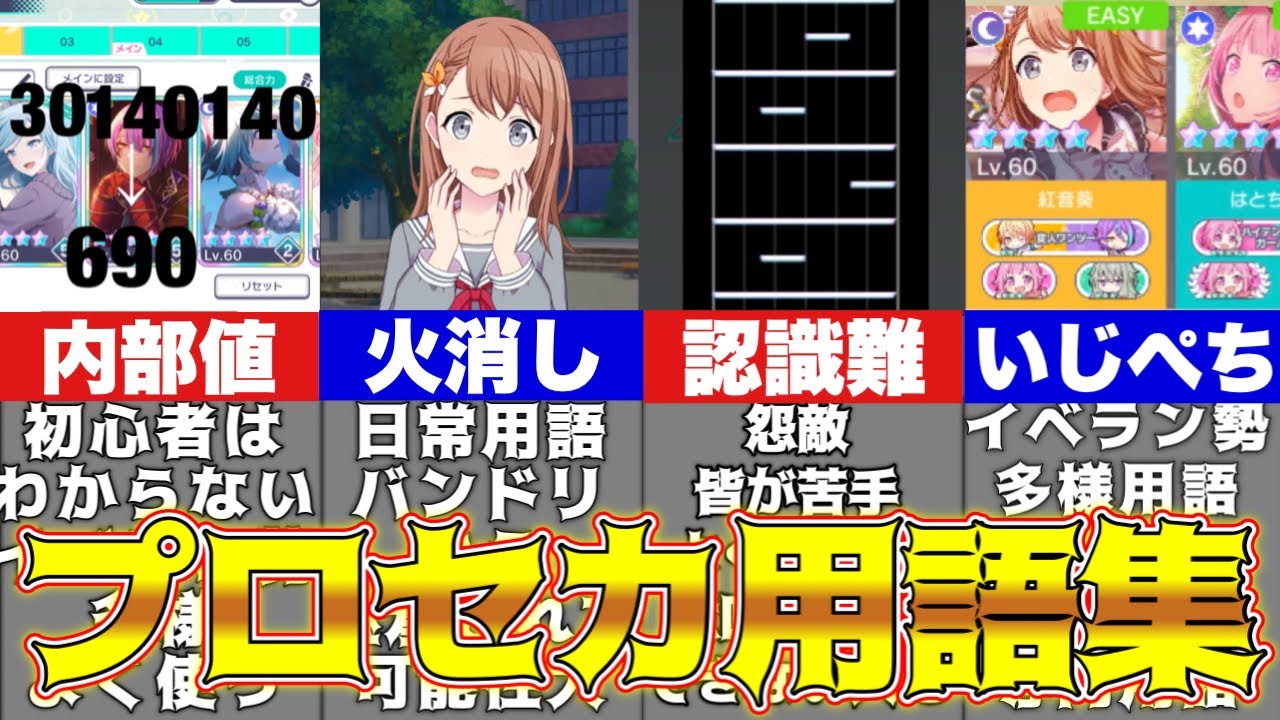 プロセカ 内部値ってなに 意外と知らないプロセカ専門用語まとめ プロジェクトセカイ 日常編 譜面編 イベラン編 初心者向け Youtube