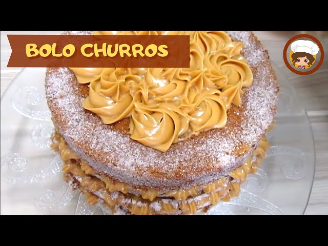 BOLO CHURROS SUPER FÁCIL MIL DELÍCIAS NA COZINHA