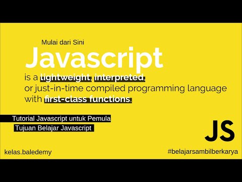 Tutorial Javascript untuk Pemula - #3 Tujuan Belajar Javascript