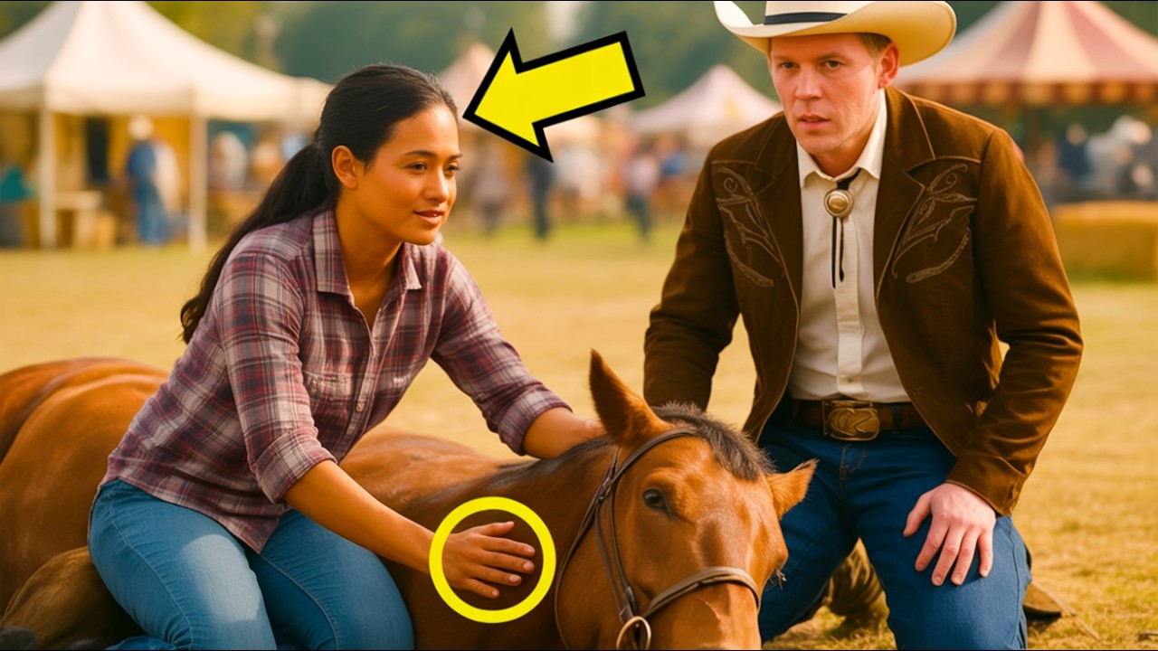 СПОКОЙНО, АЗ СЪМ ВЕТЕРИНАР… ОБИКНОВЕНА ЖЕНА СПАСЯВА КОНЯ НА МИЛИОНЕРА НАПРАВО НА ПАНАИРА