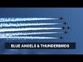Blue Angels, Thunderbirds fly over Atlanta in salute to first responders (2020)