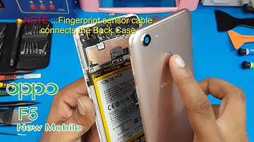 OPPO F5 - How to Open OPPO F5 Back Panel and Fingerprint Sensor || OPPO F5 Disassembly