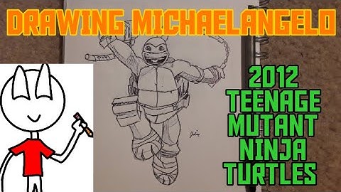Drawing: Michelangelo (2012 Teenage Mutant Ninja Turtles) [Timelapse]