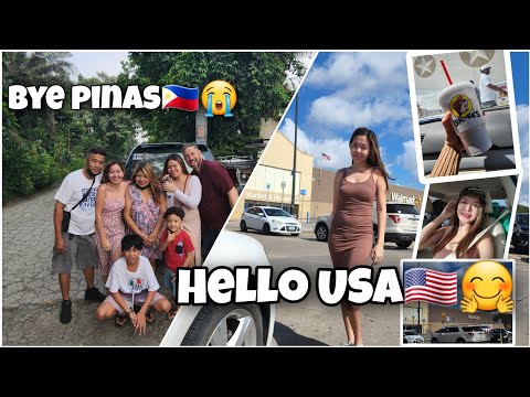 HELLO USA TEXAS! 🤗🇺🇲 goodbye Philippines 😭🇵🇭| K1 fiance visa first flight to Usa