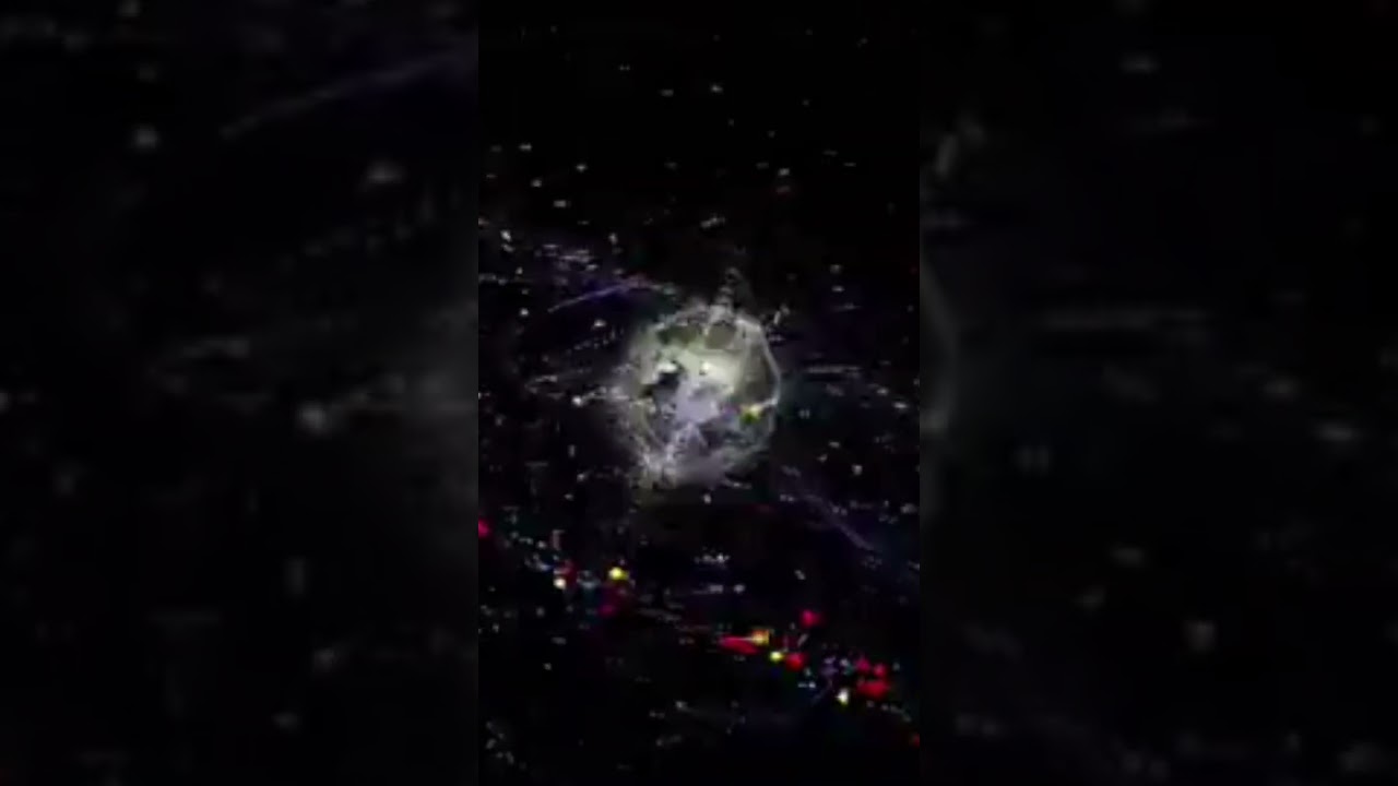 Space debris in Earth orbit☄️ BLACK HOLE.