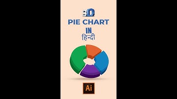 3D Pie Chart #shorts #illustrator #Ai #GraphicsDesign