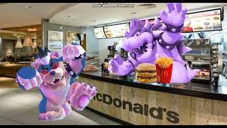 Dark Meowser Steals Hamburger And French Fries From Mcdonaldsgrounded
