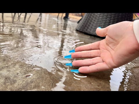 Outdoor ASMR - Wet Concrete 🌧️