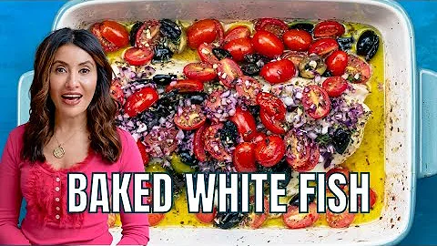 Mediterranean Baked White Fish - The Mediterranean Dish