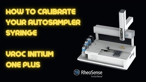 VROC initium one plus - Calibrate Autosampler Syringe - PART II
