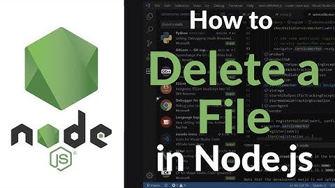 Hoe verwijder ik een bestand in Node.js? | Veilig bestanden verwijderen met behulp van de bestand...