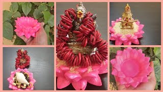 Lakshmi Devi Lotus Flower🪷 | Lotus Flower | Lakshmi Devi Tamara Flower Artifical Lotus Flower Lakshmi Devi On Lotus