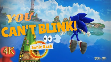 " You Can’t Blink! 👀💨"-Sonic Dash Mobile 4K Gameplay | 