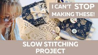 Perfect slow stitching - no rules, no stress - just scraps of joy!