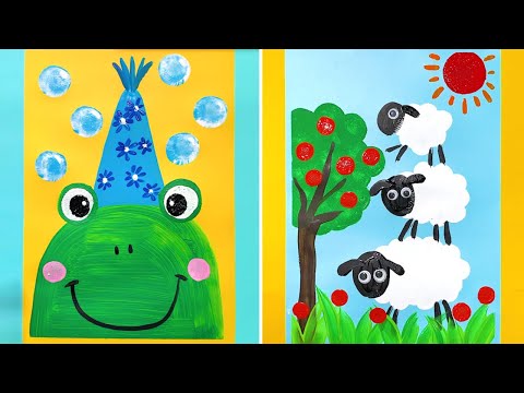 Beautiful DIY Painting Art Projects for The Family To Enjoy | Simple Art Techniques Everyone Can Do