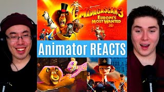 REACTING to *Madagascar 3: Europe's Most Wanted* A VILLIAN?? (First Time Watching) Animator Reacts