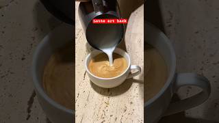 This latte art trick is insanely simple #coffeelatteart #hack #tutorial