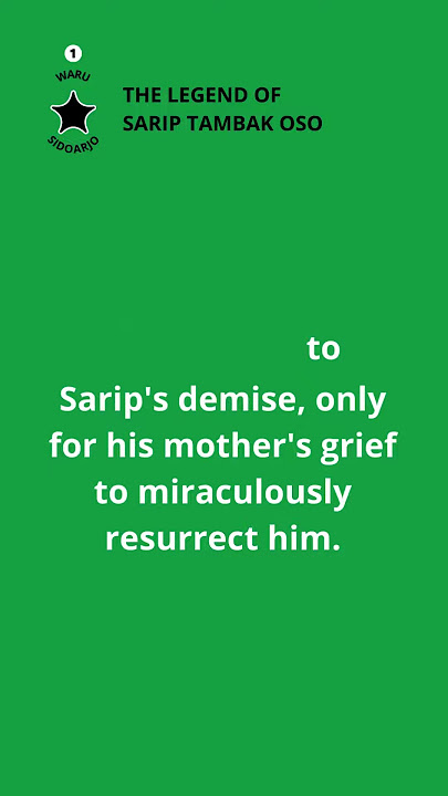 01 WARU THE LEGEND OF SARIP TAMBAK OSO