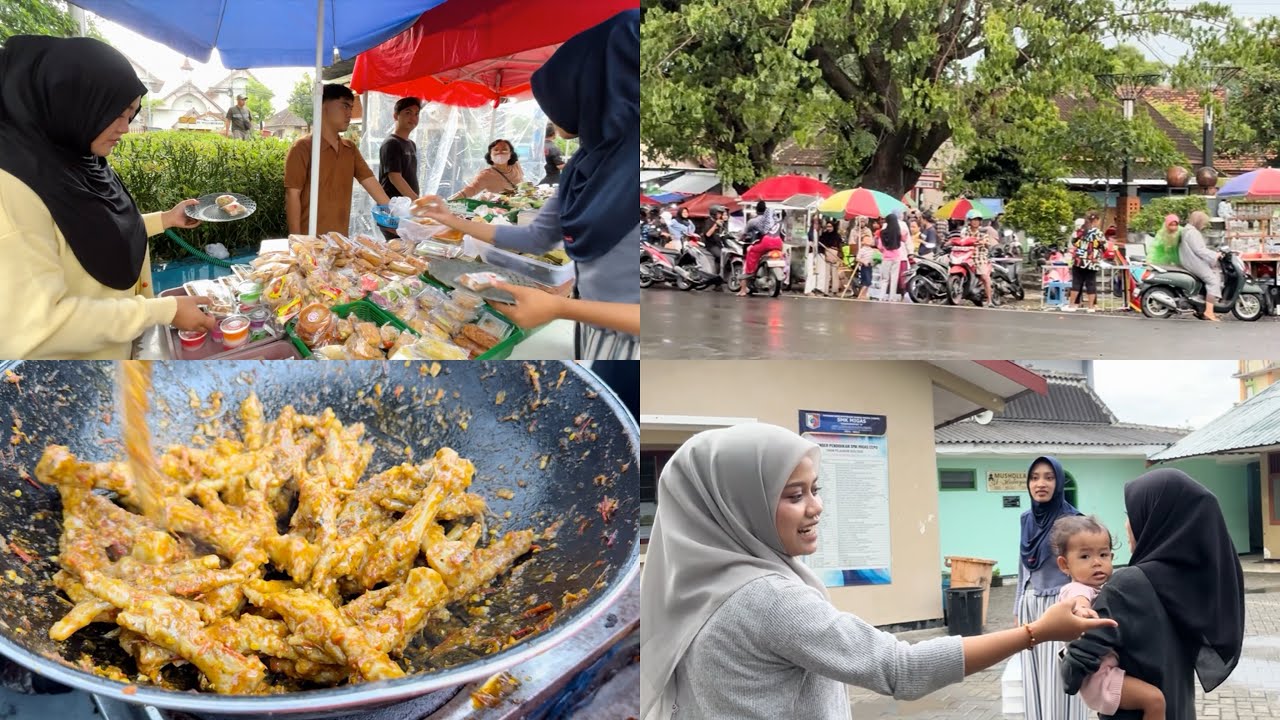 KINOY IKUT NGABUBURIT BERBURU TAKJIL RAMENE MBOH - Puasa Day 1 diguyurrr hujannn 🥳🤗🥰✨