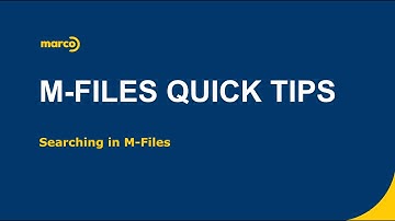 M Files Quick Tips - Searching in M-Files