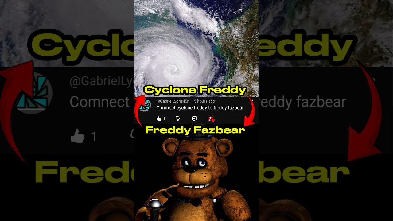 Connecting Cyclone Freddy To Freddy Fazbear 🧸 #shorts