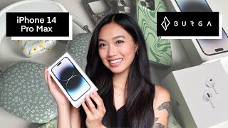 iPhone 14 Pro Max Unboxing + BURGA Cases Review (MagSafe)