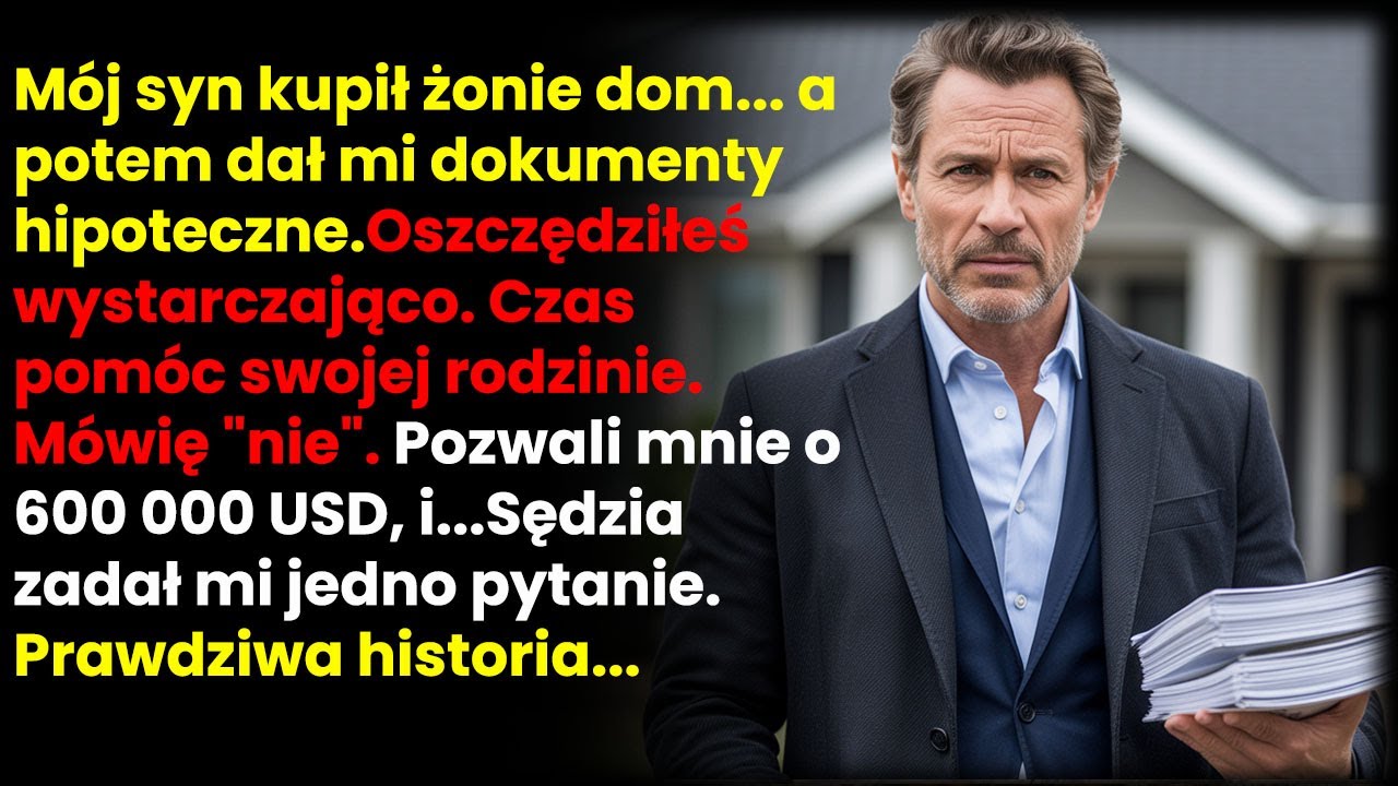Syn zażądał spłaty hipoteki żony. Odmówiłem – pozwali mnie o 600 000 USD.