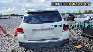 5TDYK3EH4BS045424 Toyota Highlander 2011