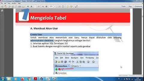 Cara Membuat Akun Baru di Oracle SQL Developer