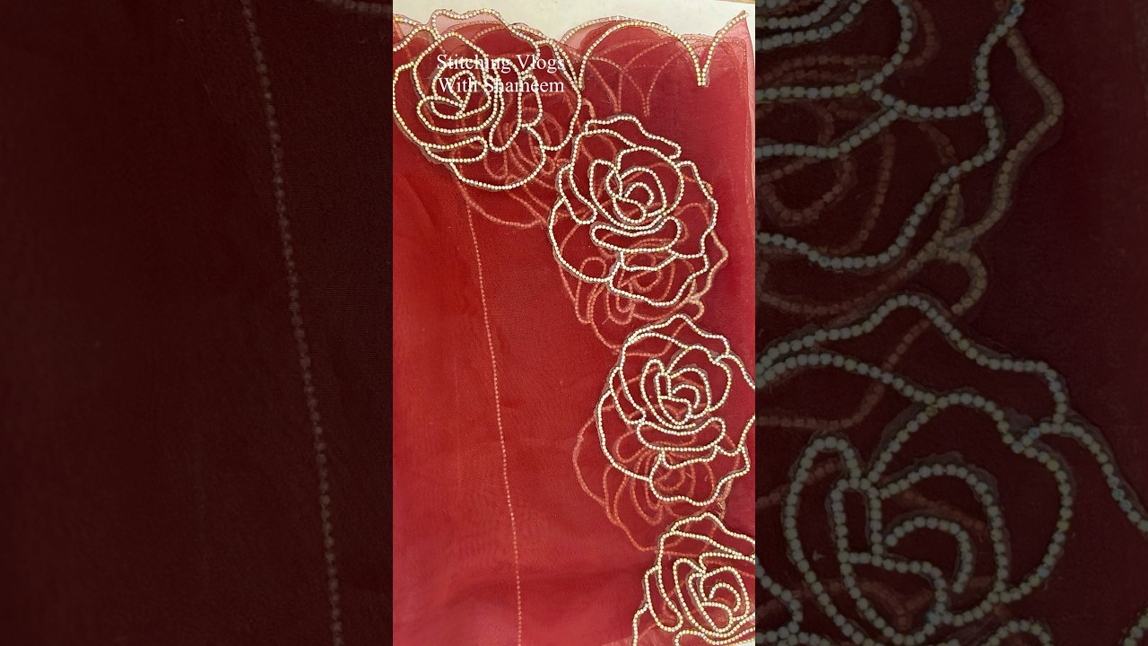 Rhyme Stone Chain Work On Duppata 