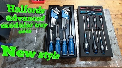 Halfords advanced screwdriver new style modular tray sets. part 6 and 7