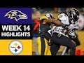Ravens vs. Steelers | NFL Week 14 Game Highlights