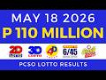 Lotto Result Today 9PM May 18 2026 PCSO 