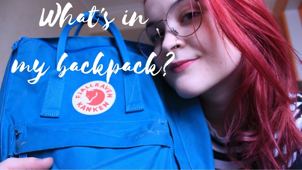 Whats in my backpack?! // Kanken Backpack // Studyblr edition? YouTube