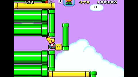Super Mario World Custom Level: Up Through the Pipes