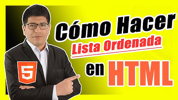 Cómo Hacer Una Lista Ordenada en HTML - Curso de HTML5